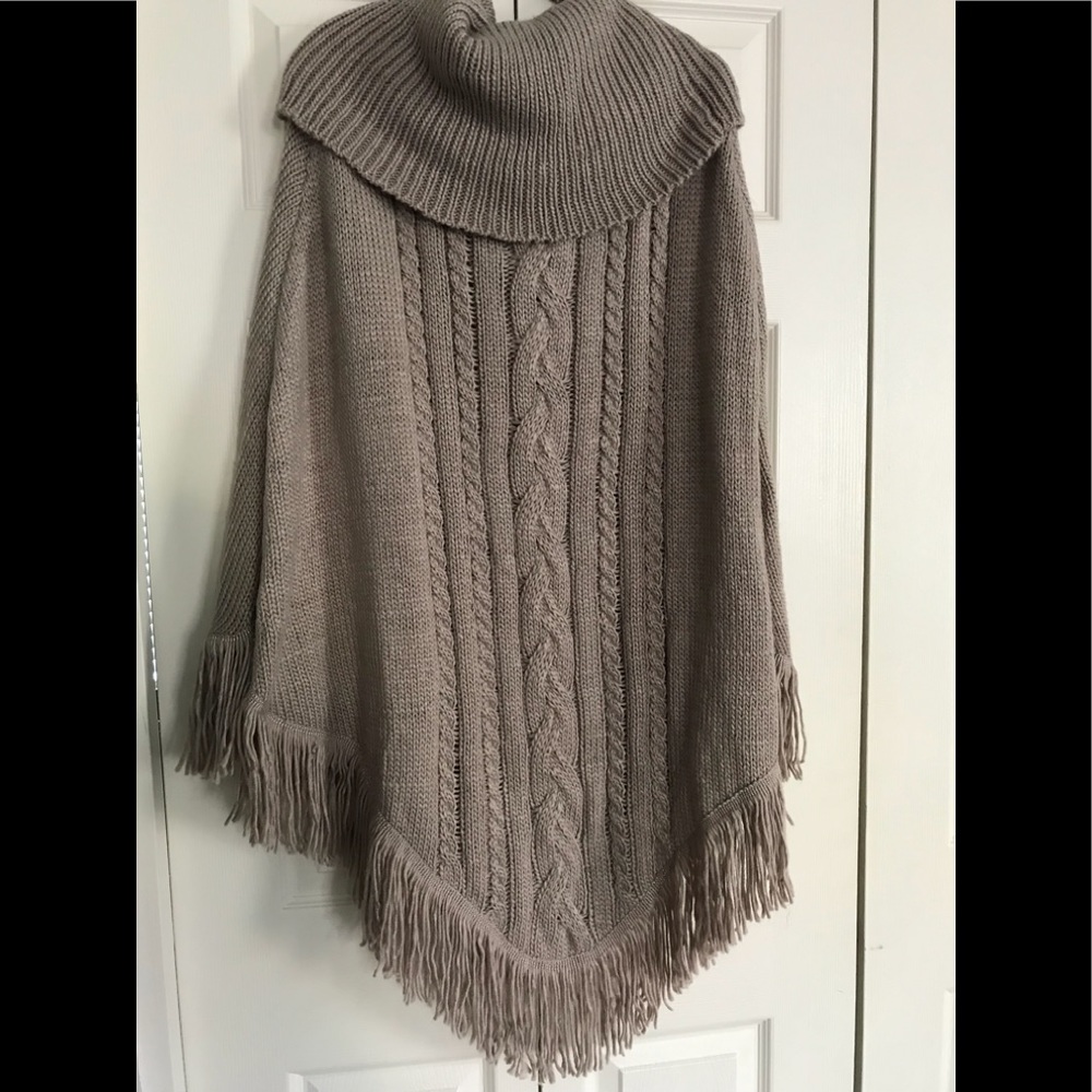 Torrid Tan knit poncho